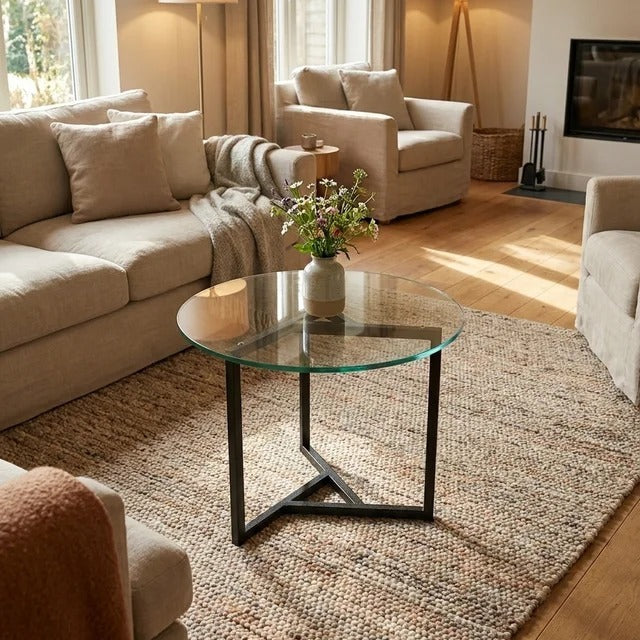 Mesa de Centro con vidrio